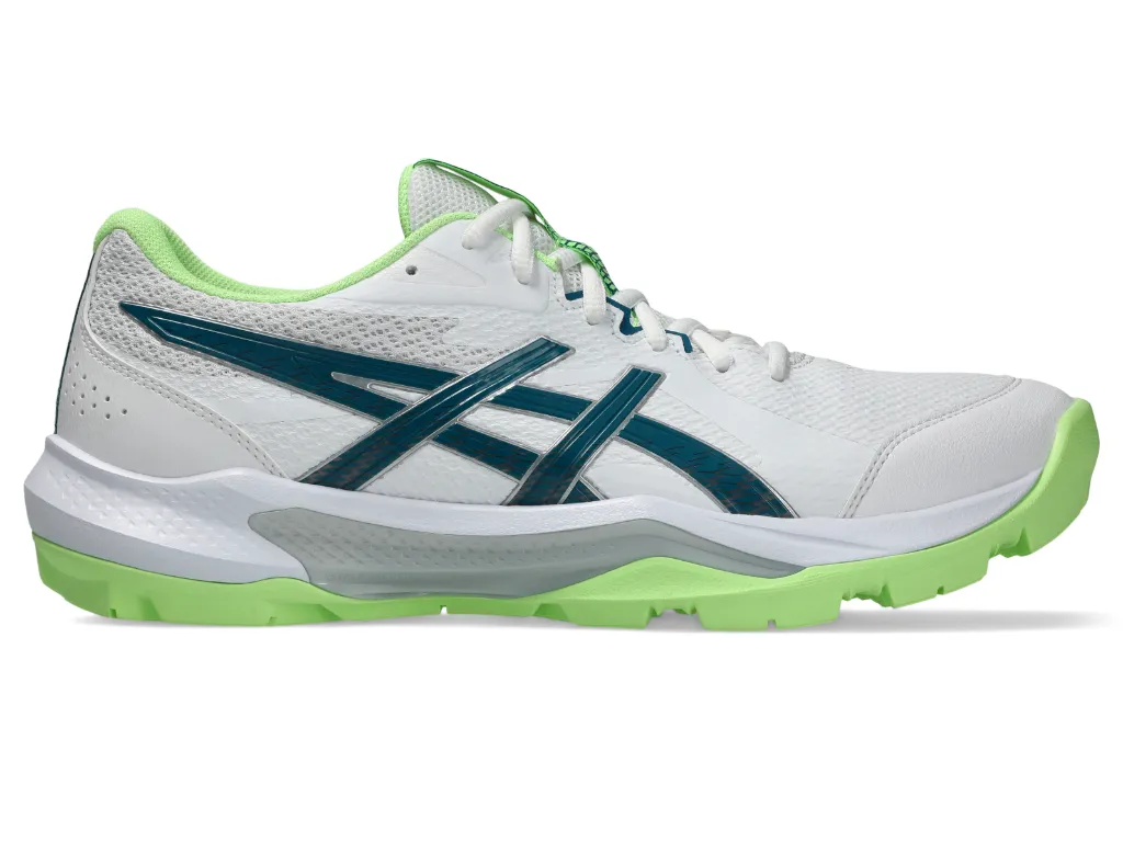 Asics GEL-PEAKE 3 Cricket Shoes - White/Dark Teal