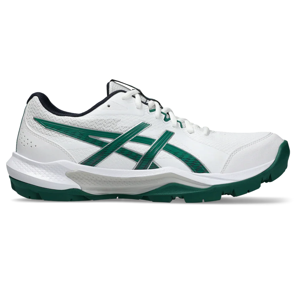 Asics GEL-PEAKE 3 Cricket Shoes - White / Jasper Green