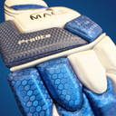 MACE ProLite Batting Gloves - Junior Premium Range - Aqua-White-Navy